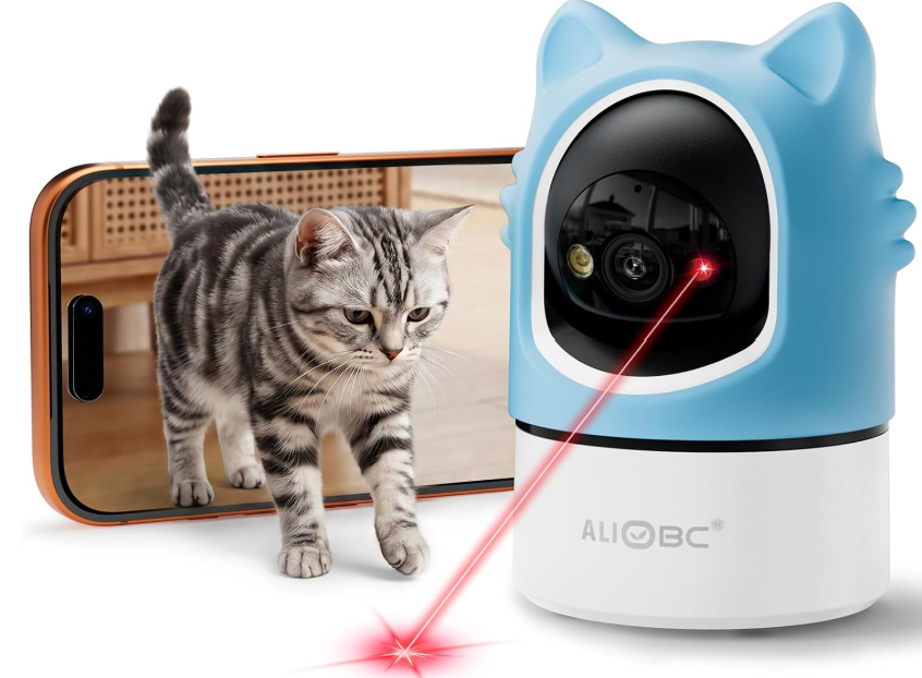 ALIOBC Pet Camera with Laser Toy