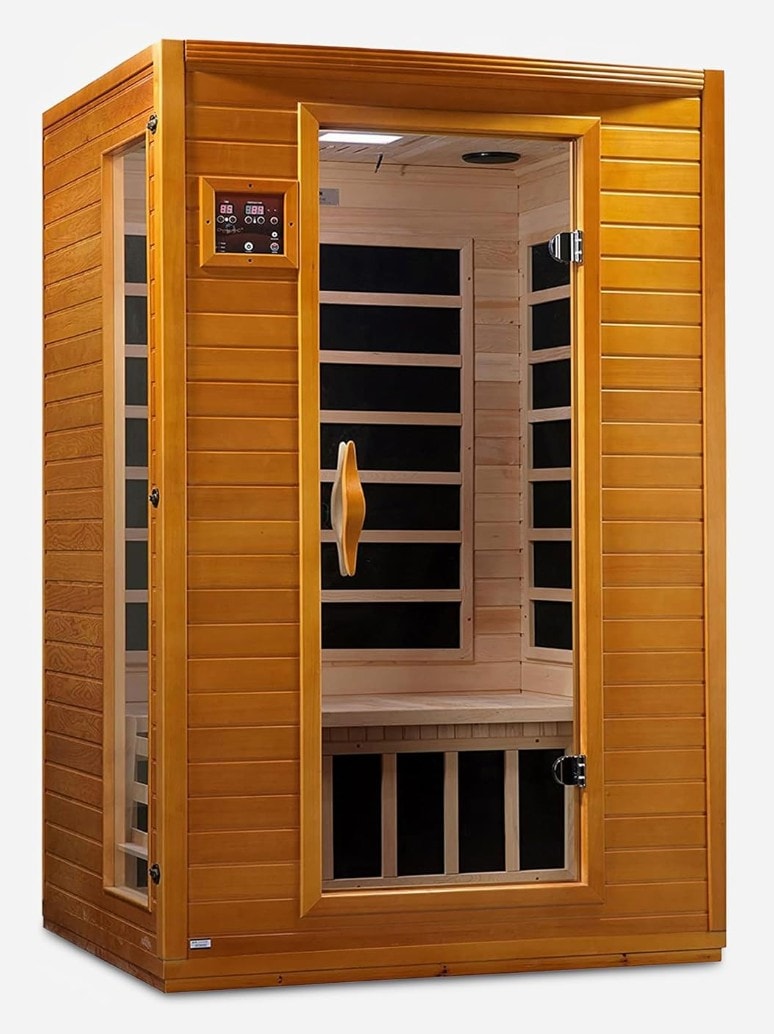 Dynamic Saunas Madrid Elite 3-Person Infrared Sauna with Red Light Therapy